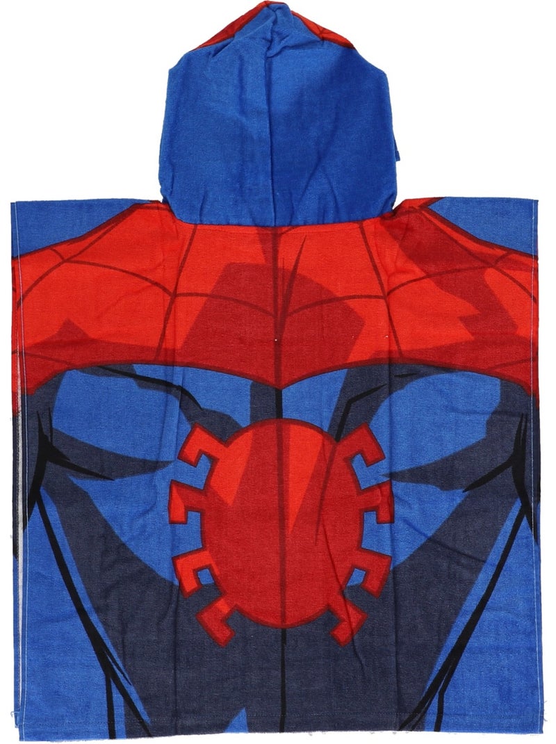 Poncho de bain Spiderman - 100% coton Rouge - Kiabi