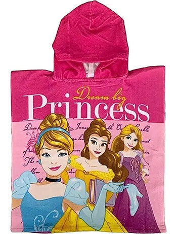 Poncho de plage - disney - princess - serviette rapide séchage - 50x100 cm - microfibre
