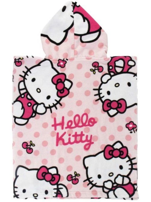 Poncho de plage - hello kitty - 50x115 cm - rose - synthétique - lavable - Kiabi Poncho de plage - hello kitty - 50x115 cm - rose - synthétique - lavable - Kiabi