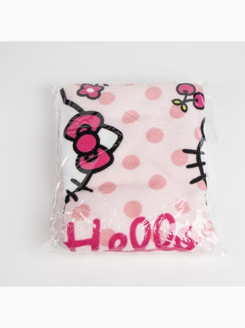 Poncho de plage - hello kitty - 50x115 cm - rose - synthétique - lavable Rose - Kiabi