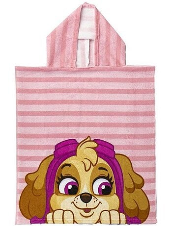 Poncho de plage - paw patrol - besties - 50 x 115 cm - coloré - lavable