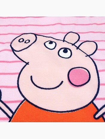 Poncho de plage - peppa pig - 50 x 115 cm - synthétique - lavable - droit