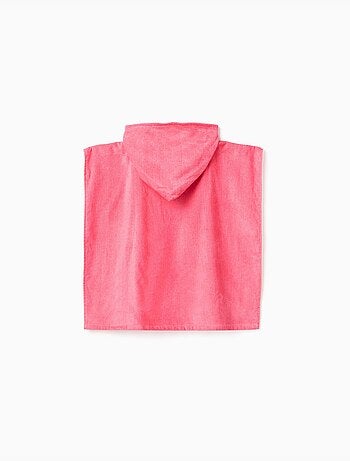 Poncho de plage à capuche en coton avec imprimé Stitch
