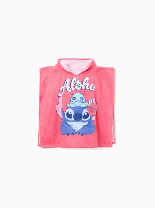 Poncho de plage à capuche en coton avec imprimé Stitch - Kiabi Poncho de plage à capuche en coton avec imprimé Stitch - Kiabi