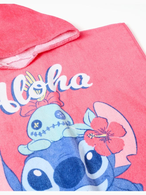 Poncho de plage à capuche en coton avec imprimé Stitch - Kiabi Poncho de plage à capuche en coton avec imprimé Stitch - Kiabi