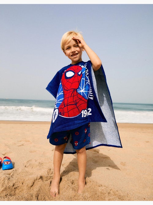 Poncho de plage à capuche en coton avec spider-man - Kiabi Poncho de plage à capuche en coton avec spider-man - Kiabi