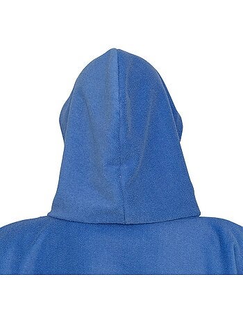 Poncho de plage azul