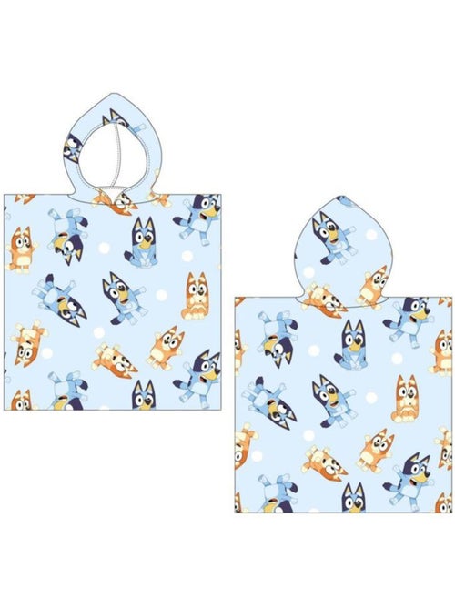 Poncho de plage bluey - cape de bain – serviette séchage rapide 55x115 cm - Kiabi Poncho de plage bluey - cape de bain – serviette séchage rapide 55x115 cm - Kiabi