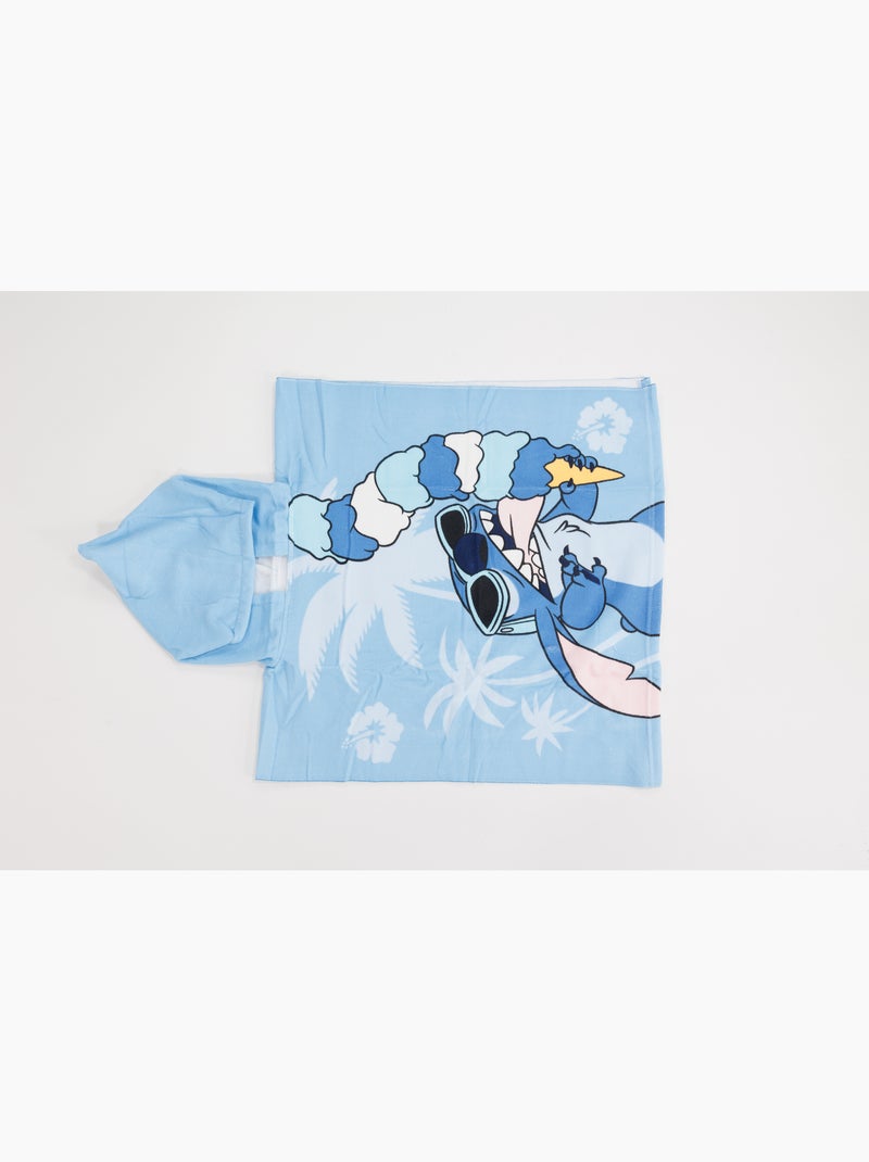 Poncho de Plage Disney 55x110cm  – 100% Polyester Noir Bleu ciel - Kiabi