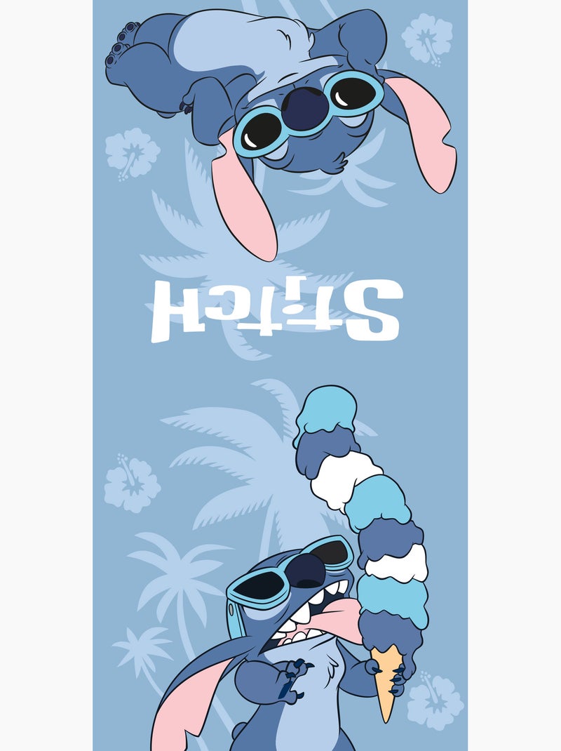 Poncho de Plage Disney 55x110cm  – 100% Polyester Noir Bleu ciel - Kiabi