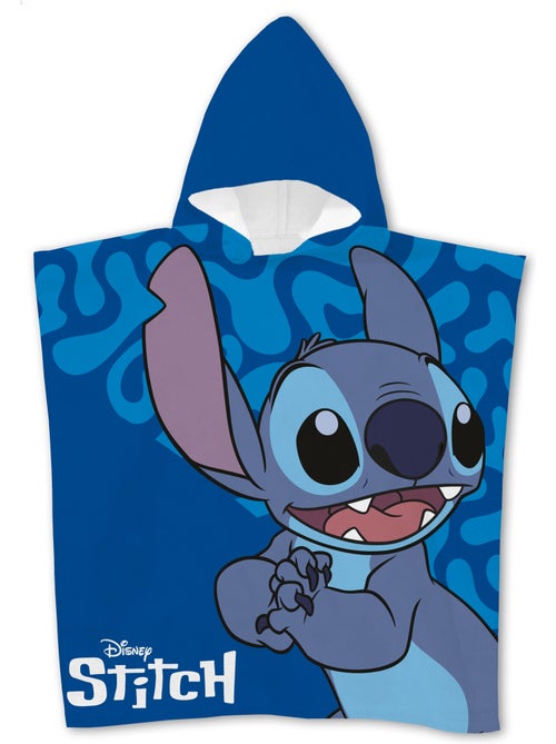 Poncho de Plage Disney Stitch 55x110cm – Capuche – 100% Polyester - Kiabi Poncho de Plage Disney Stitch 55x110cm – Capuche – 100% Polyester - Kiabi