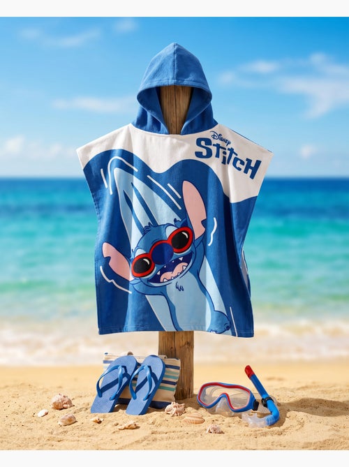 Poncho de Plage Disney Stitch 55x110cm – Surf Vagues Bleu – Capuche – 100% Polyester - Kiabi Poncho de Plage Disney Stitch 55x110cm – Surf Vagues Bleu – Capuche – 100% Polyester - Kiabi