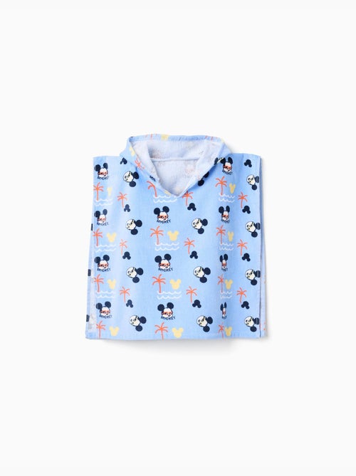 Poncho de plage en coton à capuche Mickey - Kiabi