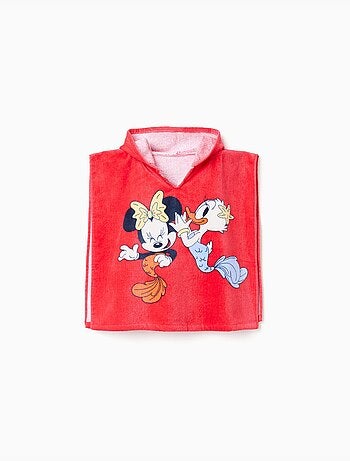 Poncho de plage en coton à capuche Minnie & Daisy