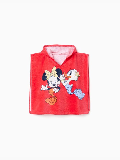 Poncho de plage en coton à capuche Minnie & Daisy - Kiabi