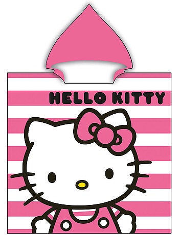 Poncho de Plage Hello Kitty 60x120cm – 100% Polyester