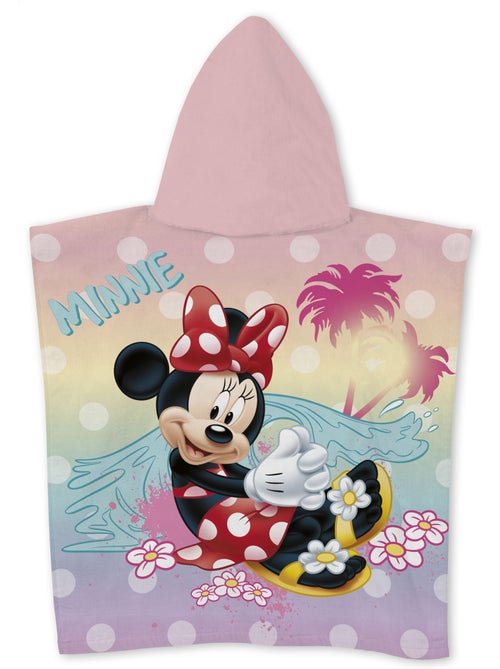 Poncho de Plage Minnie Mouse Happy Days 55x110cm – Pastel Rose – Capuche – 100% Polyester – Licence - Kiabi Poncho de Plage Minnie Mouse Happy Days 55x110cm – Pastel Rose – Capuche – 100% Polyester – Licence - Kiabi