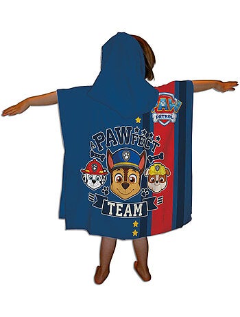 Poncho de Plage PAW Patrol 50x110cm – Capuche – 100% Polyester