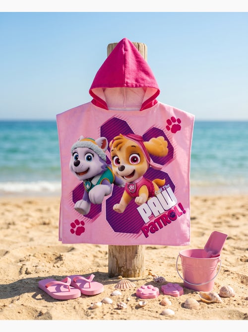 Poncho de Plage PAW Patrol Skye Everest 55x110cm – Rose Fuchsia – Capuche Pointue – 100% Polyester – - Kiabi Poncho de Plage PAW Patrol Skye Everest 55x110cm – Rose Fuchsia – Capuche Pointue – 100% Polyester – - Kiabi