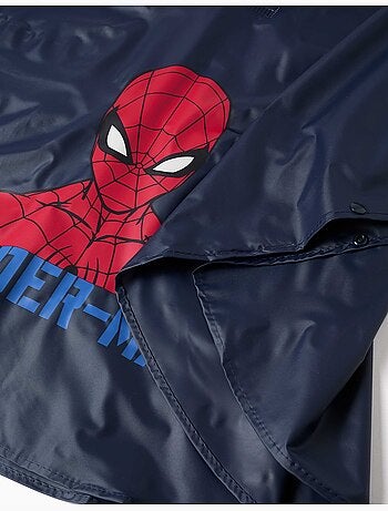 Poncho de pluie à capuche avec imprimés Spider-Man