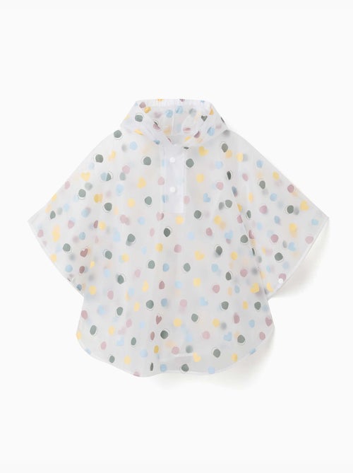 Poncho de pluie à capuche avec motif à pois - Kiabi Poncho de pluie à capuche avec motif à pois - Kiabi