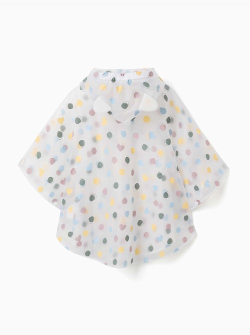 Poncho de pluie à capuche avec motif à pois - Kiabi Poncho de pluie à capuche avec motif à pois - Kiabi