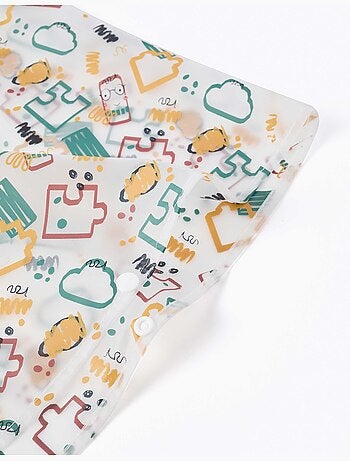 Poncho de pluie avec capuche et imprimé