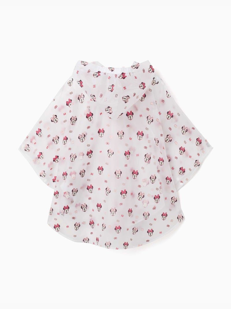 Poncho de pluie avec capuche et imprimé Minnie Rouge - Kiabi