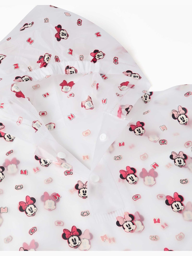 Poncho de pluie avec capuche et imprimé Minnie Rouge - Kiabi