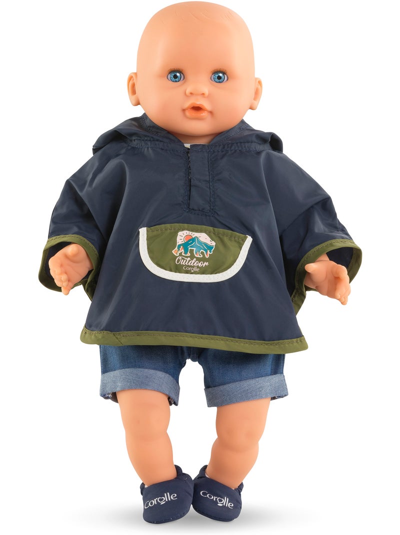 Poncho De Pluie "Petit Explorateur" pour poupon 30 cm Vert - Kiabi
