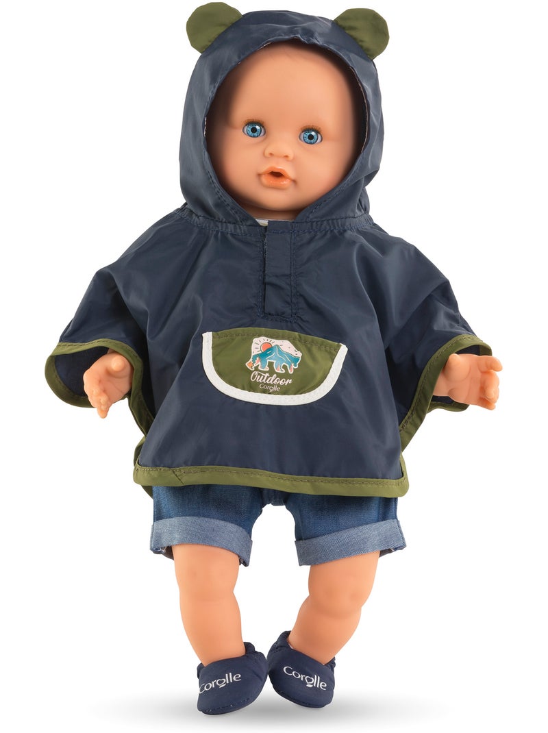 Poncho De Pluie "Petit Explorateur" pour poupon 30 cm Vert - Kiabi