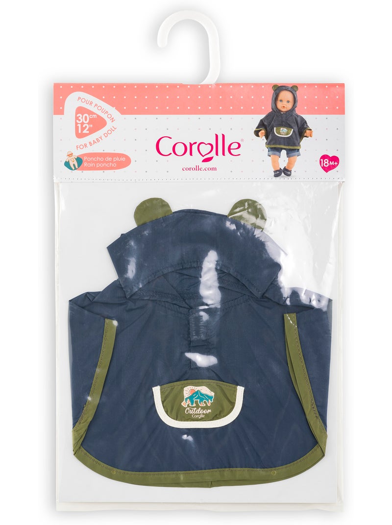 Poncho De Pluie "Petit Explorateur" pour poupon 30 cm Vert - Kiabi