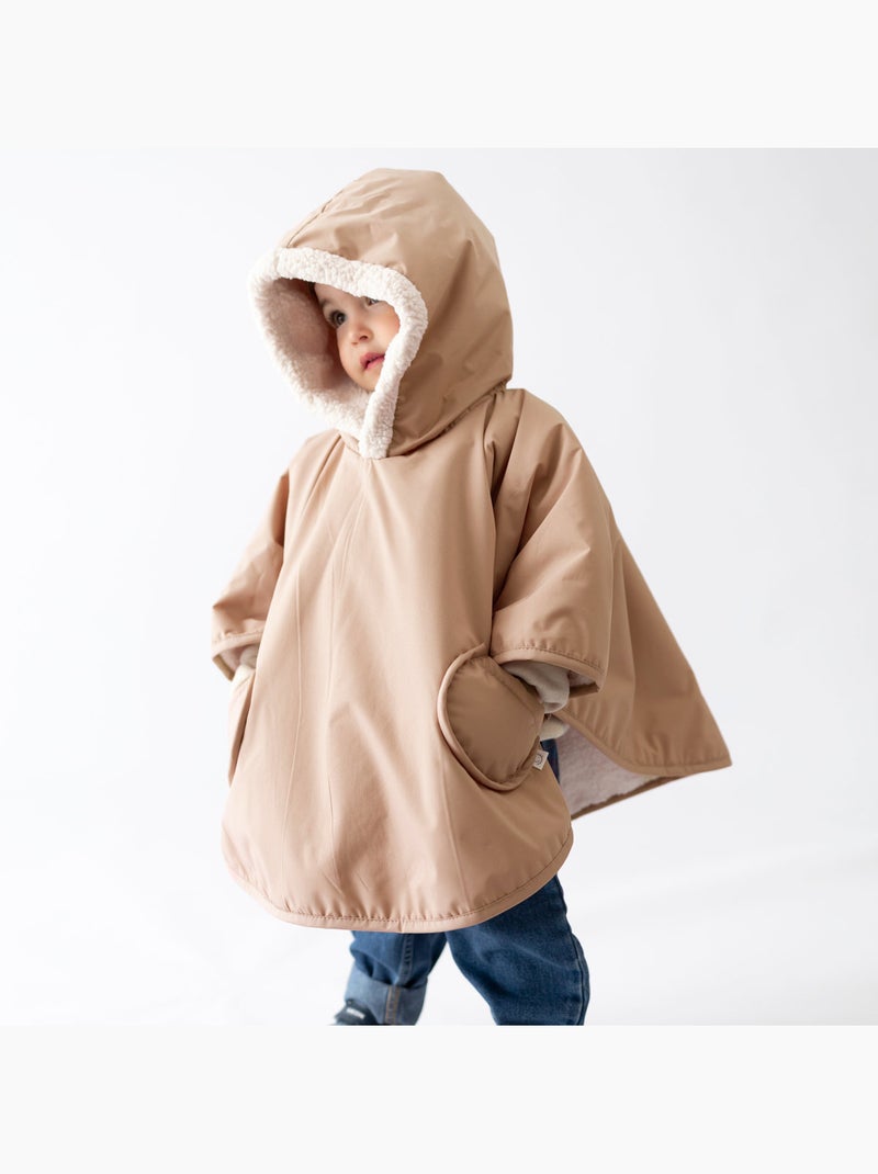 Poncho de voyage bébé pour siège auto - au chaud sous la pluie Beige - Kiabi