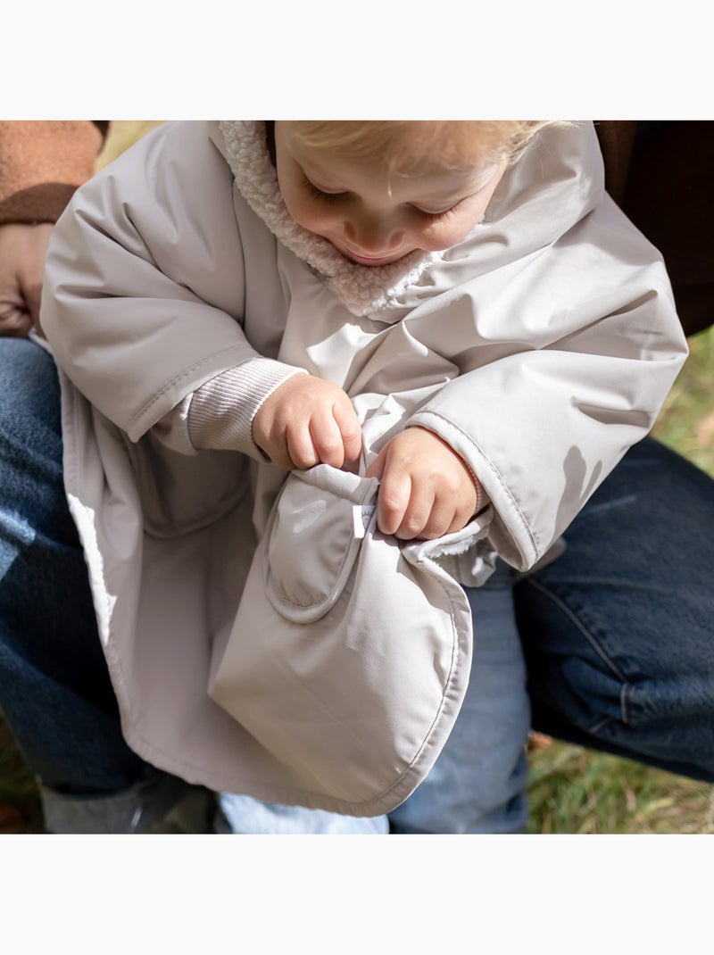 Poncho de voyage bébé pour siège auto - au chaud sous la pluie Ecru - Kiabi
