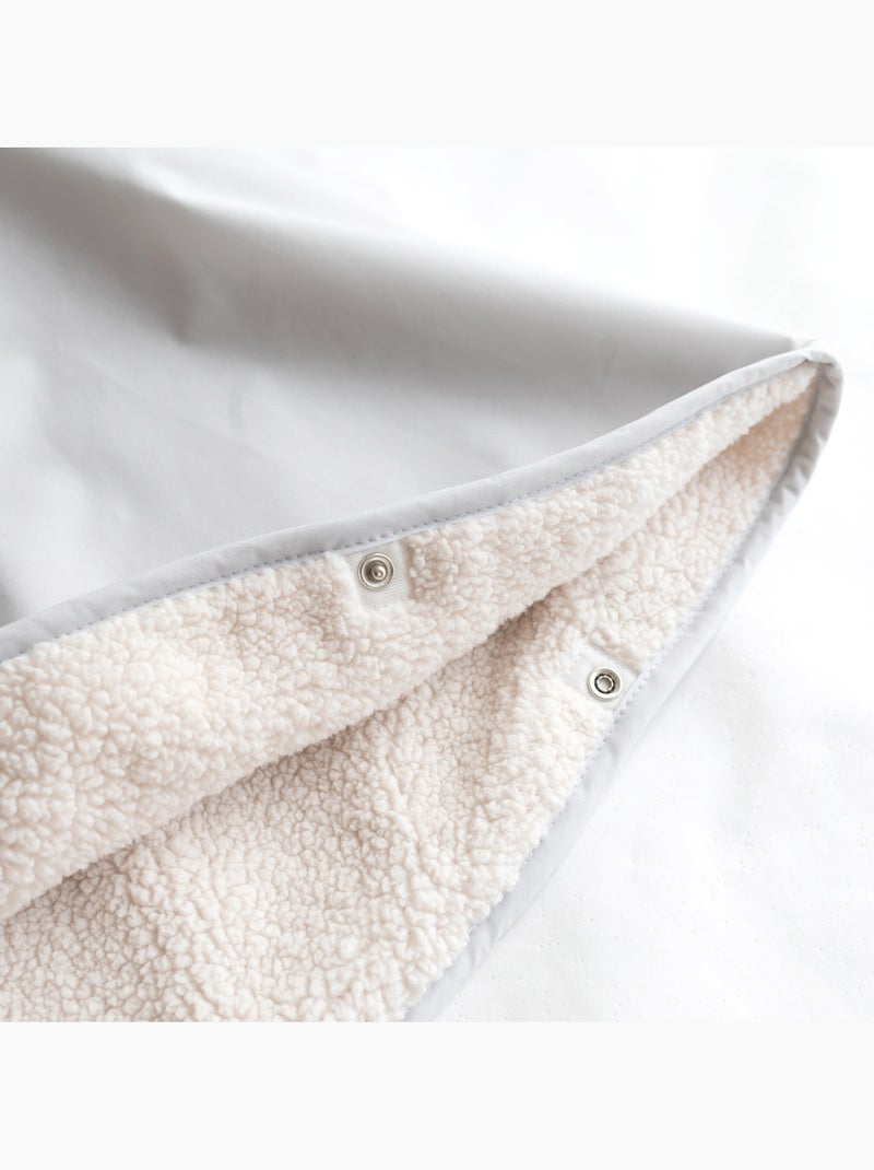 Poncho de voyage bébé pour siège auto - au chaud sous la pluie Gris clair - Kiabi