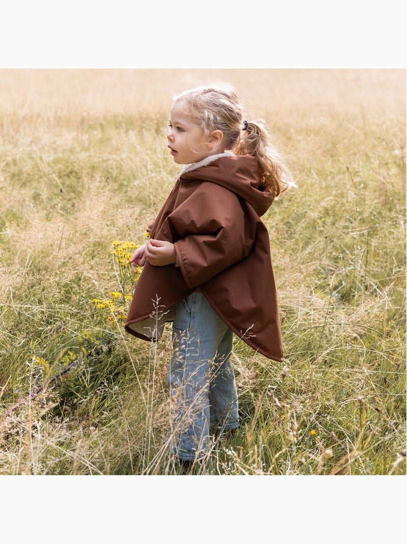 Poncho de voyage bébé pour siège auto - au chaud sous la pluie Marron chocolat - Kiabi