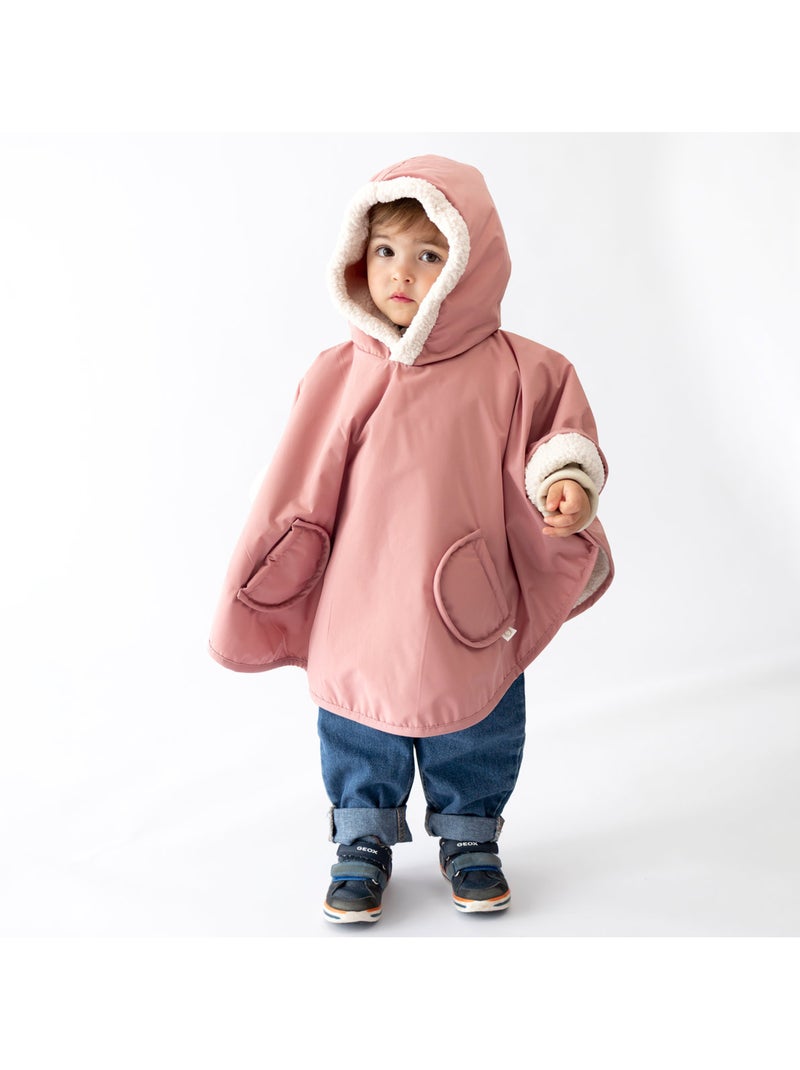 Poncho de voyage bébé pour siège auto - au chaud sous la pluie Rose - Kiabi