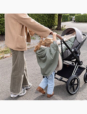 Poncho de voyage bébé pour siège auto - au chaud sous la pluie