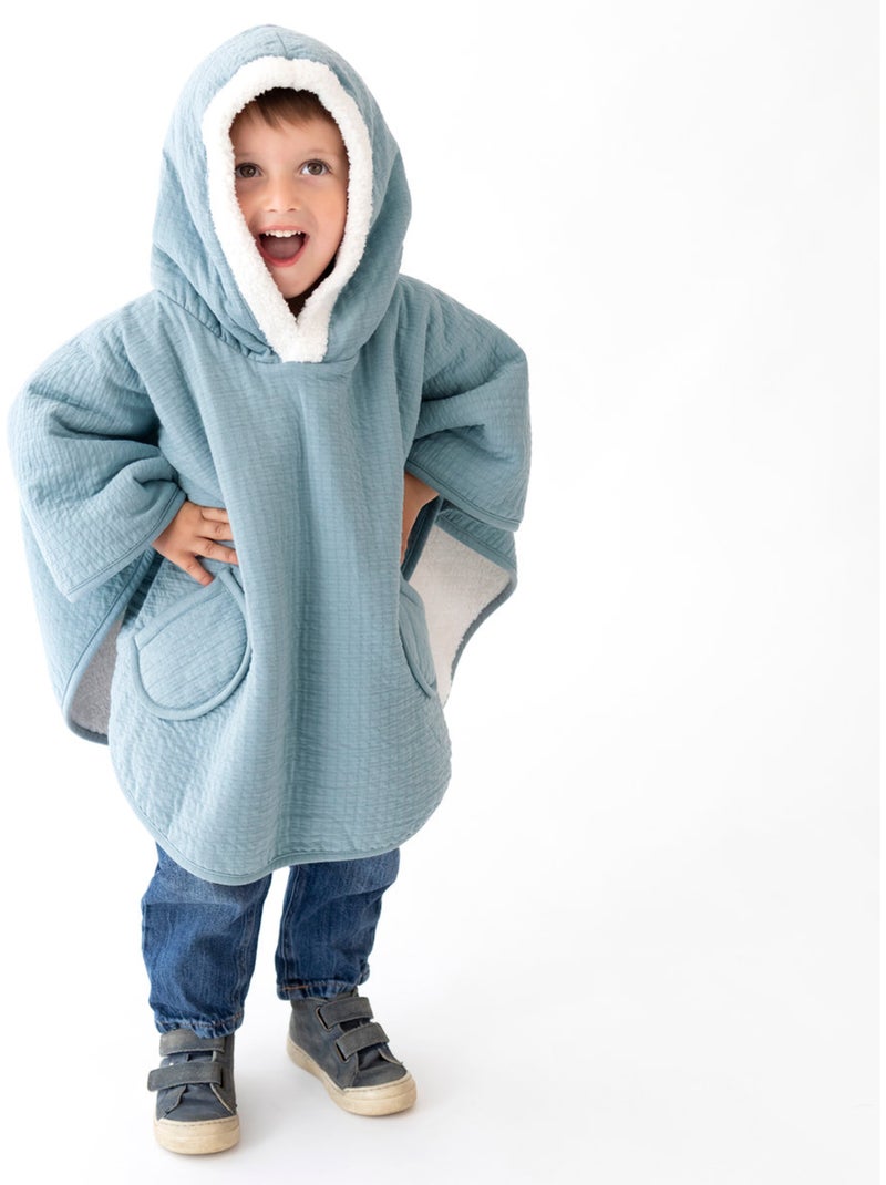 Poncho de voyage bébé pour siège auto - dehors bien au chaud Bleu foncé - Kiabi
