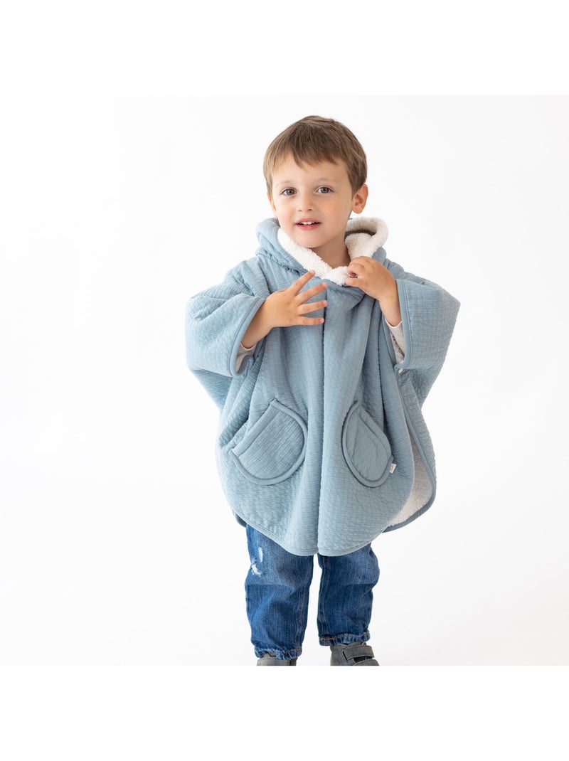 Poncho de voyage bébé pour siège auto - dehors bien au chaud Bleu foncé - Kiabi