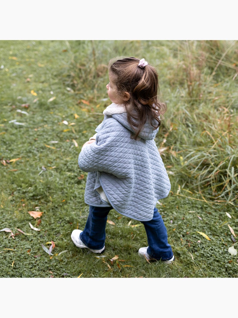 Poncho de voyage bébé pour siège auto - dehors bien au chaud Bleu gris - Kiabi