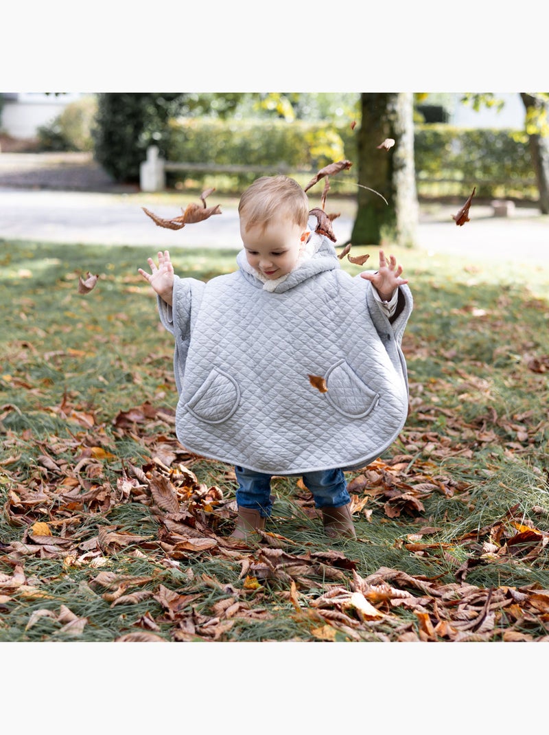 Poncho de voyage bébé pour siège auto - dehors bien au chaud Gris - Kiabi
