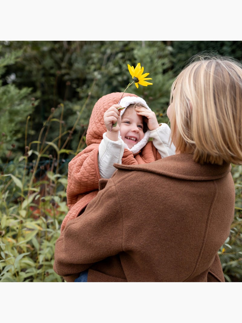 Poncho de voyage bébé pour siège auto - dehors bien au chaud Rouge brique - Kiabi