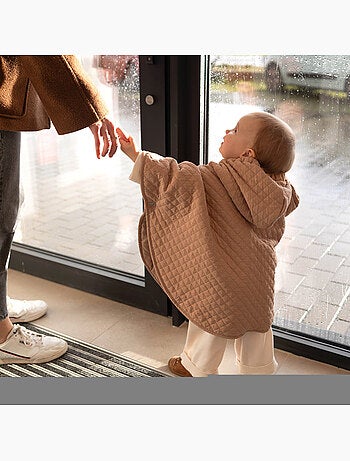 Poncho de voyage bébé pour siège auto - matelassé mi saison