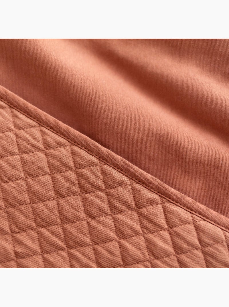 Poncho de voyage bébé pour siège auto - matelassé mi saison Rouge brique - Kiabi