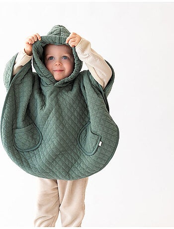 Poncho de voyage bébé pour siège auto - matelassé mi saison