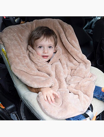 Poncho de voyage bébé pour siège auto - moelleux douceur