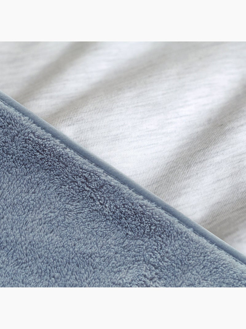 Poncho de voyage bébé pour siège auto - moelleux douceur Bleu gris - Kiabi