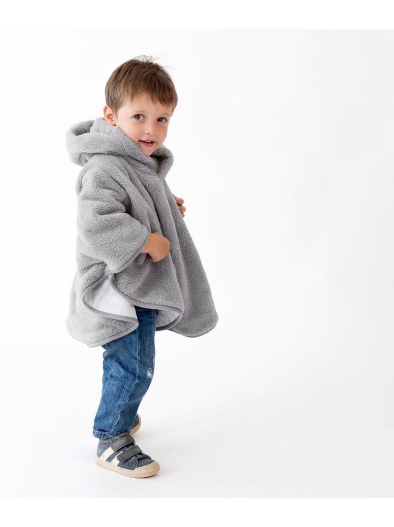 Poncho de voyage bébé pour siège auto - moelleux douceur Gris - Kiabi