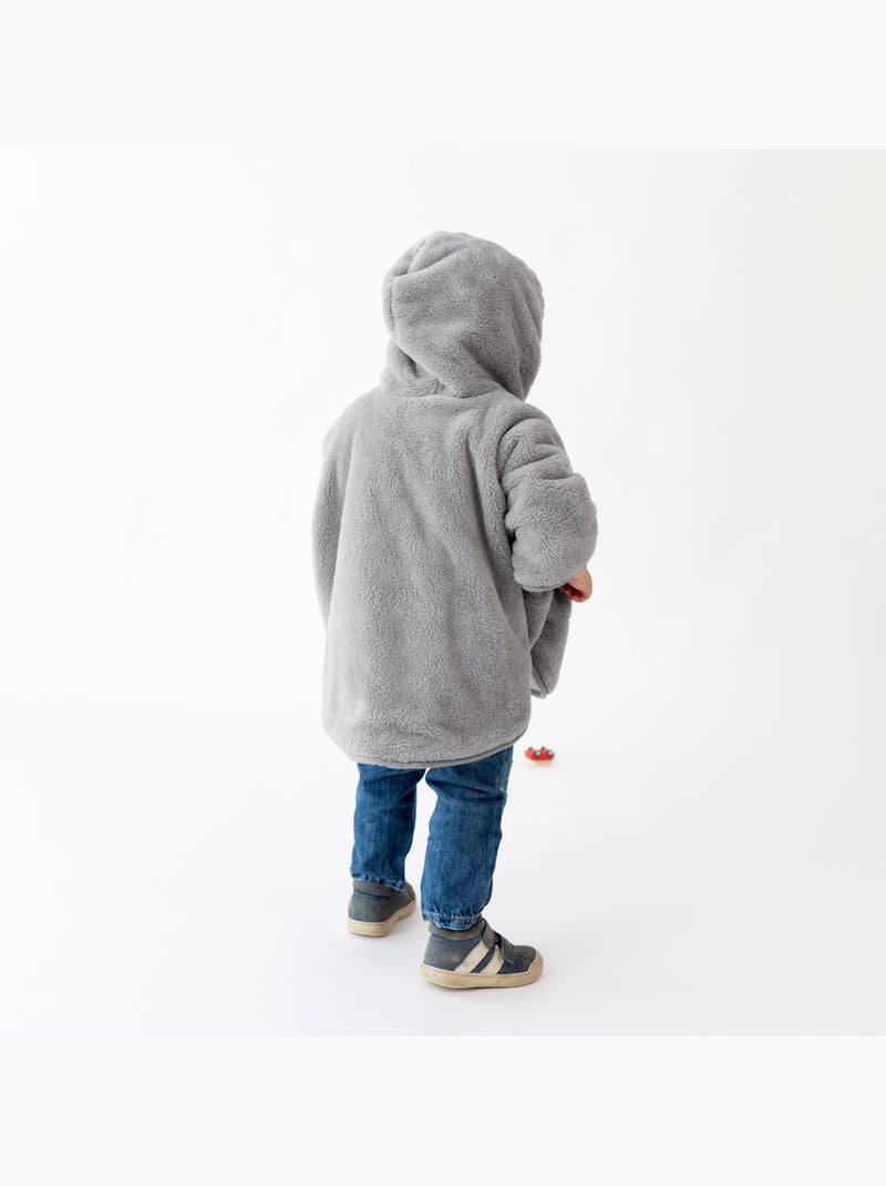 Poncho de voyage bébé pour siège auto - moelleux douceur Gris - Kiabi
